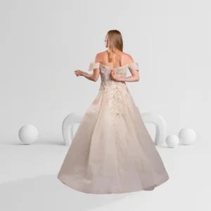 Alternative view of Evening Dress Off Shoulder Embellished Color Champagne